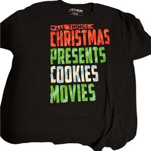 Fifth Sun Black Christmas Graphic Tee